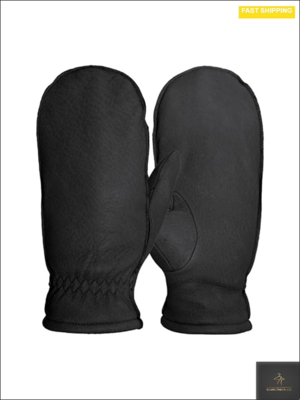 Women's Leather-Lined Glitten Mittens with Polartec Fleece
